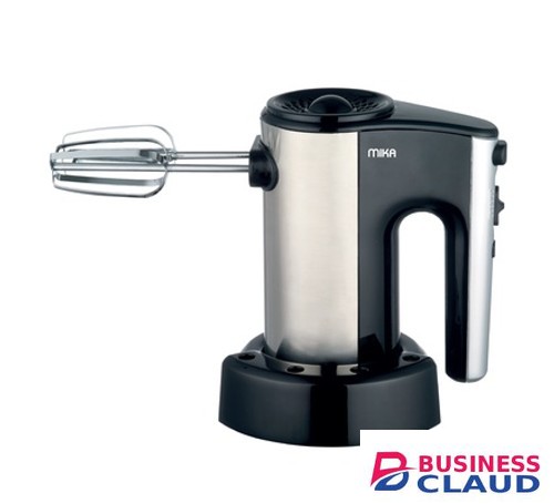 MIKA Hand Mixer MMH101BS With Organizer, 280W, 5 Speed With Turbo, Dough Hook, Black & SS Price In Kenya