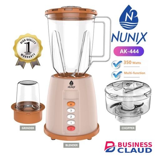Nunix 3 In 1 Blender, Grinder & Chopper Model AK-444 Price In Kenya