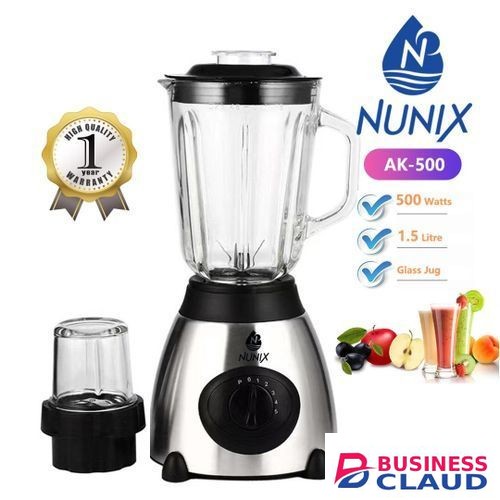 Nunix Ak-500 2 In 1 Blender With A Grinder 1.5l New Model Price In Kenya