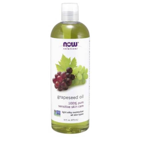 NOW Grapeseed Oil 100% Pure 118ml for sensitive skin care 