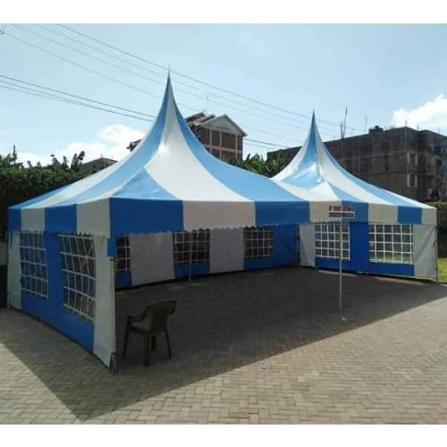 High Peak 100 Seater Tent in Blue and white Color Mix in Blue-and-white-color-mix-2ec2p213