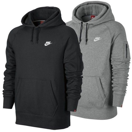 Hoodies Plain Black Unisex - Jumper