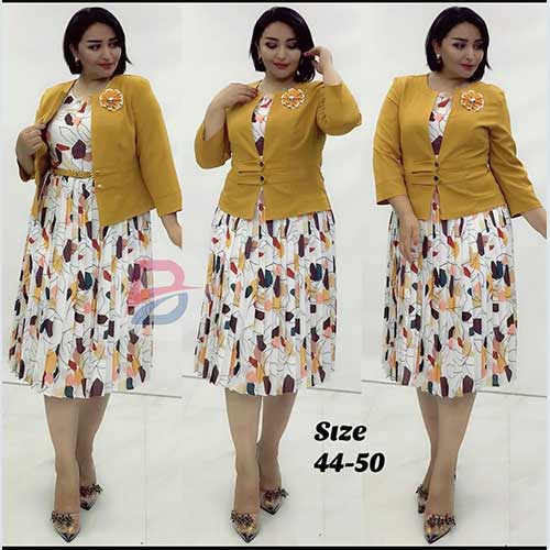 Fashion Women Turkey Dress Plus Coat and Belt