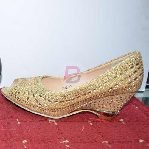 Cassandra Gold tip toe shoe - women wedding shoes official ladies