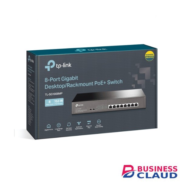 TP-Link TL-SG1008MP 8-Port Gigabit Desktop/Rackmount Switch