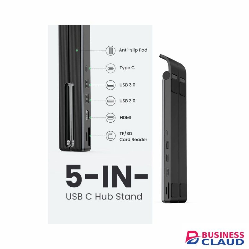 UGREEN Foldable 5 In 1 Laptop Stand Docking Station