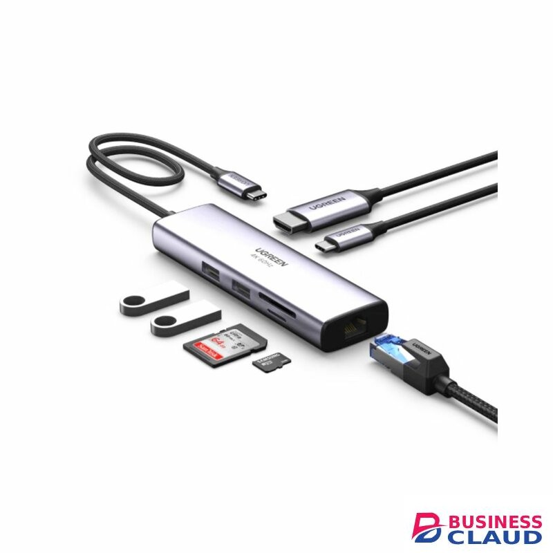 UGREEN USB-C Multifunction Adapter 7 In 1 -CM512USB-C To USB 3.0 (2 Ports) + HDM