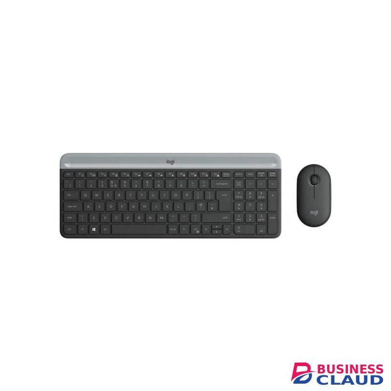 Logitech Slim Wireless Keyboard And Mouse Combo MK470 - Graphite - 920