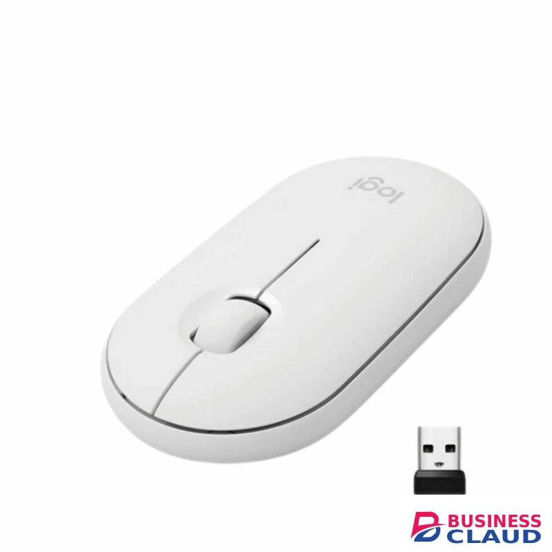 Logitech Pebble M350 Wireless Mouse- White, Blue, Grey, Eucalyptus