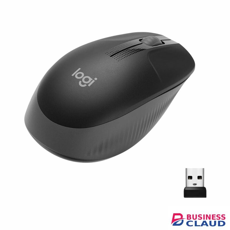 LOGITECH M190 FULL-SIZE WIRELESS MOUSE (Charcoal, Blue, Red, Grey)