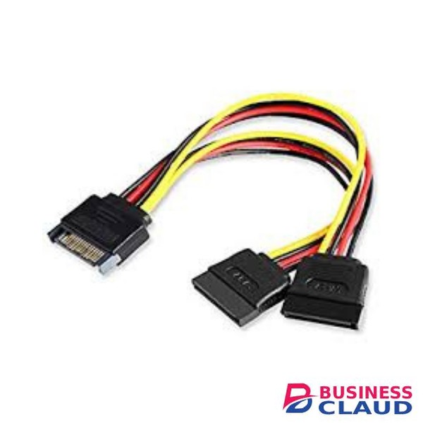 VENTION SAT 15P MALE TO FEMALE POWER SPLITTER CABLE 0.15 METER BLACK