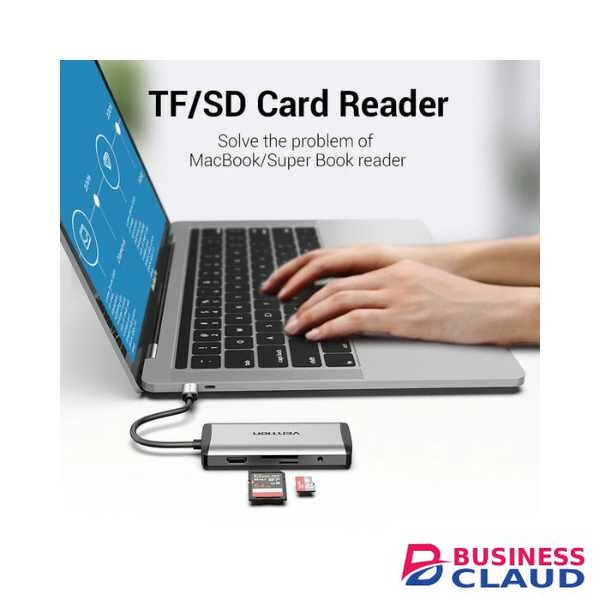 VENTION TYPE C TO MULTI-FUNCTION 9 IN 1 DOCKING STATION TYPE C TO USB 3.0 (3 POR