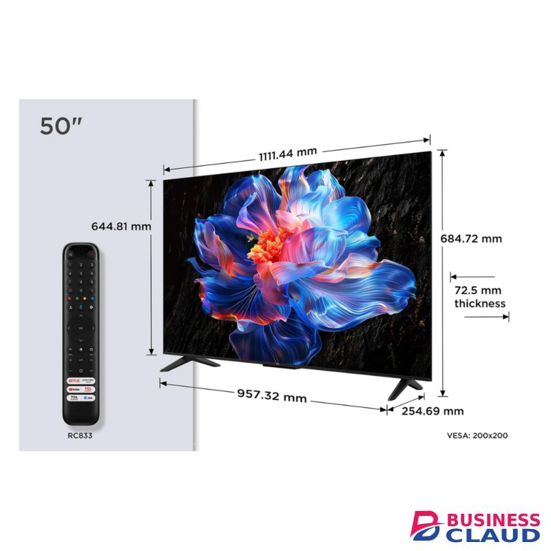 TCL 50V6C 50 Inch 4K Smart TV AI Features, Smart Connectivy