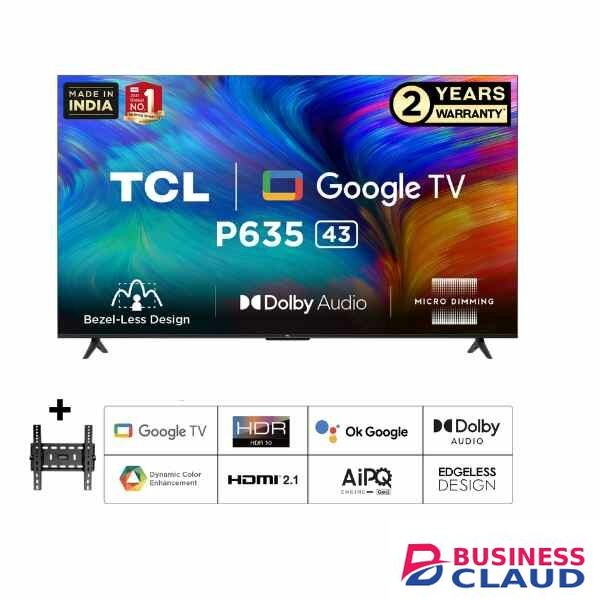 58P635 TCL 58 Inch ANDROID 4K TV P635 GOOGLE SMART EDGELESS DESIGN