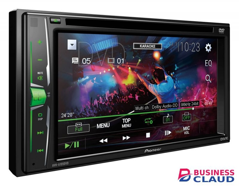 Pioneer AVH-A205BT Double-DIN DVD Multimedia AV Receiver With 6.2" WVGA Touchscr