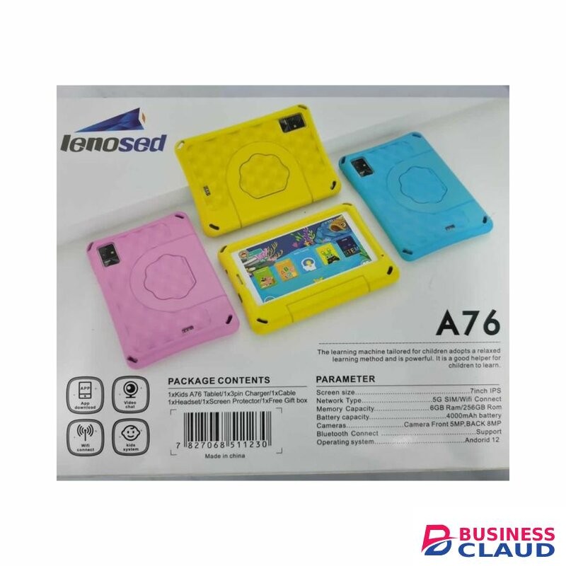 Lenosed A76 Android Kids Tablet 6+256GB 7 Inch Tablet With Free Gifts