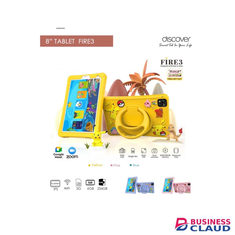 Discover Fire 3 Educational Kids Tablet 8 Inches 6GB RAM 256GB