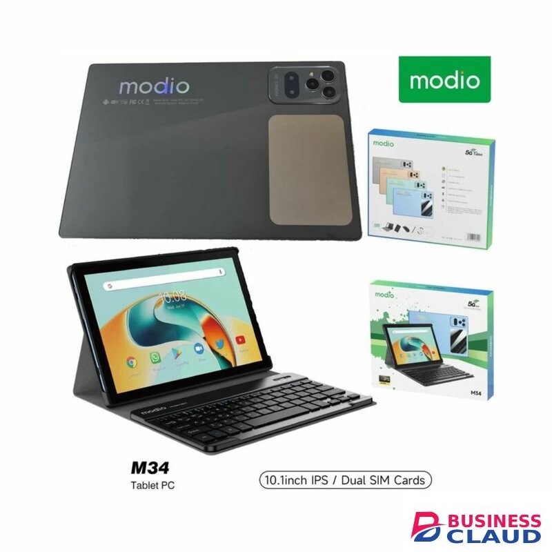 Modio M34 10.1" Android Tablet 8GB RAM 512GB ROM