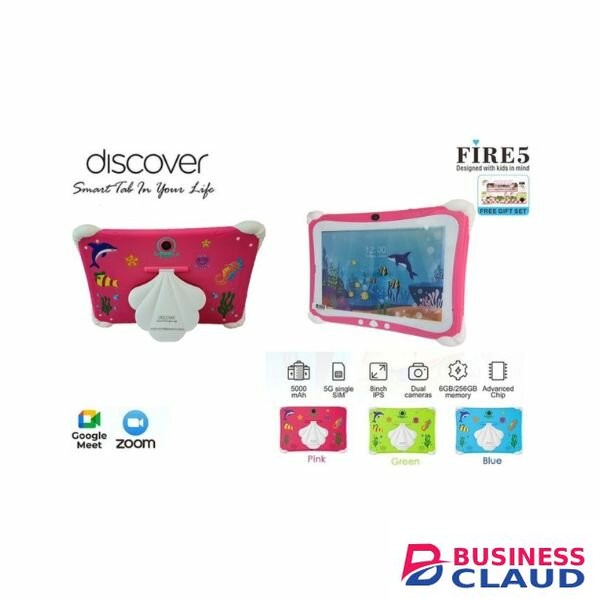 Discover Fire 5 8 Inch Kids Study Tablet 6GB RAM 256GB ROM 5G Single Sim