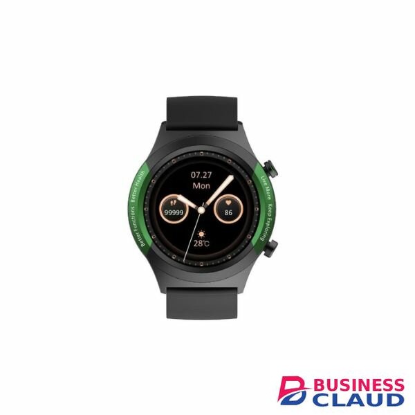 Oraimo Watch R Heart Rate Monitoring Waterproof Smart Watch-Green / Silver / Dar