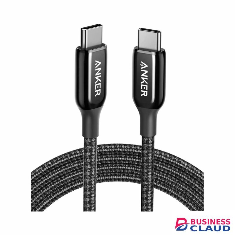 Anker PowerLine+ III USB-C To USB-C 2.0 Cable (3ft) - Black (NYLON BRAIDED)
