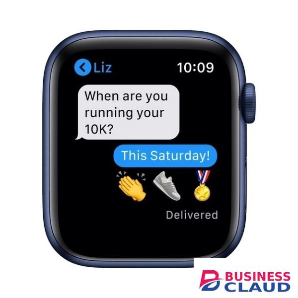 Apple Watch Series 6 (GPS, 40mm, Blue Aluminum, Deep Navy Sport Band)