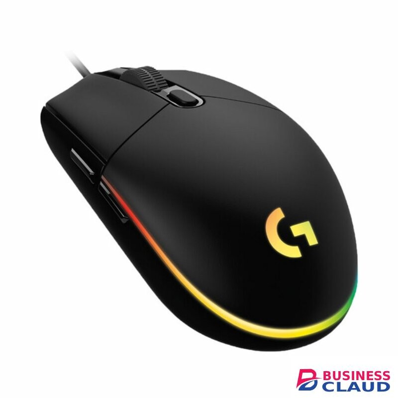 Logitech G203 Prodigy Programmable RGB Gaming Mouse (Black, White, Blue)