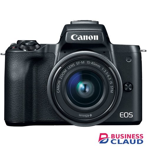 Canon EOS M50 Mirrorless Digital Camera With 15-45mm Lens (Black)