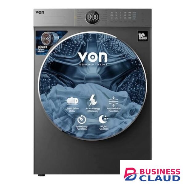Von VWD-106FDDTX Front Load Direct Drive Motor Washer Dryer,