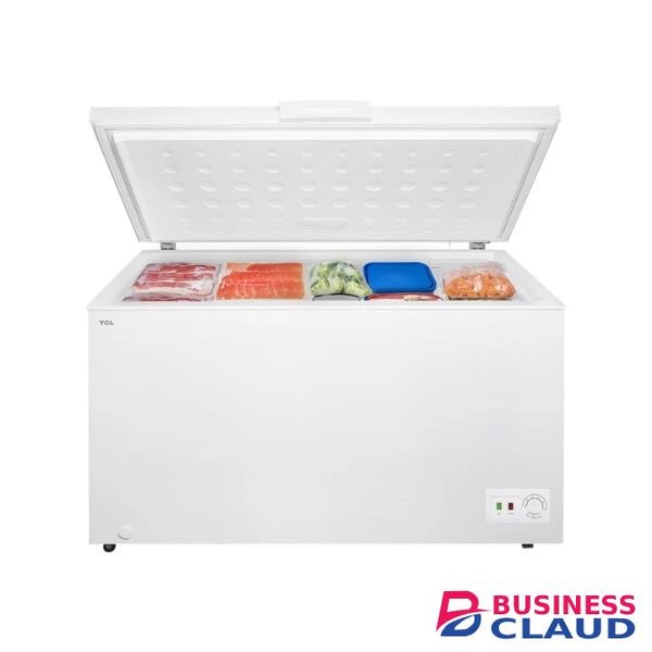 Von VAFC37DHG Chest Freezer - 371L, Grey