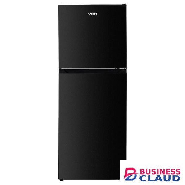 Von VRT-182NRAK Double Door Fridge 181L, Dark Inox