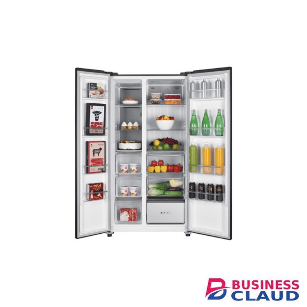 MIKA MRNF2DW595XLBV Fridge: 595L, 2 Door Side By Side, No Frost (Frost Free), IN