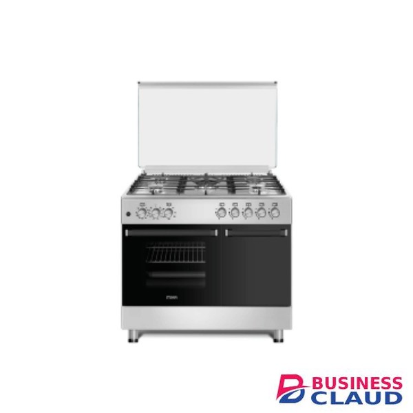 MIKA MST905G2WEG10HI Standing Cooker: 90cm X 60cm, 5 Gas Pool Jet Burners, Flame