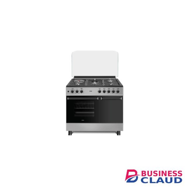 New MIKA MST9041WEG4SB Standing Cooker: 4 Gas Pool Jet Burners, 1 RAPID Hot Plat