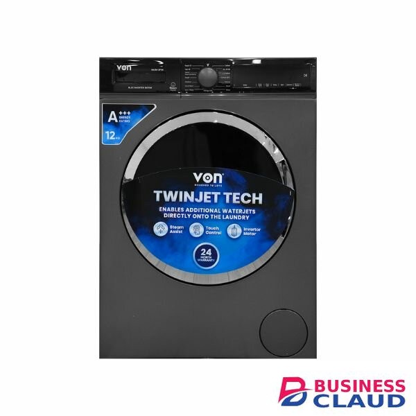 Von 12kg Front Load Washing Machine VALW