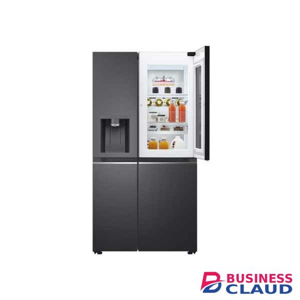 LG GC-X257CQES 635L InstaView Fridge, UVnano, Matte Black, Inverter Linear Compr