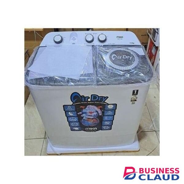 MIKA Semi-Automatic Washer 8Kg White- price %current year