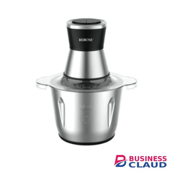 Rebune RE-2-100 Food Processor: 500W, 3.0L Stainless Steel