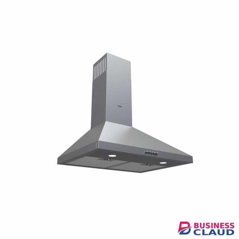 MIKA MHP611BB Chimney Hood, Pyramid, 60cm, Push Button, Black
