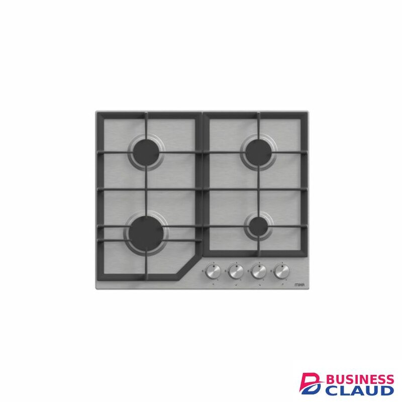 MIKA MGH61402FSX Built-In Gas Hob, 60cm, 4 Gas, S.S
