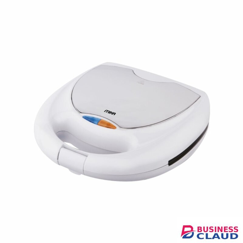 MIKA MSAN310/SSW Sandwich Maker, 2 Slice, 750W, White & SS
