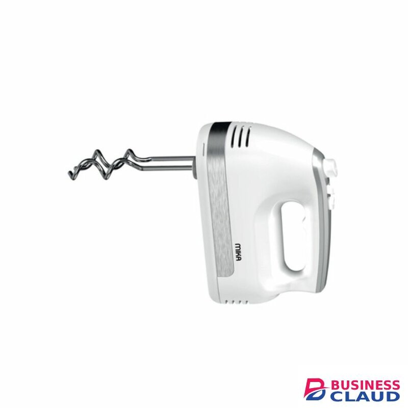 MIKA Hand Mixer – Milky White/Silver, Easy Mixing MMH102WS