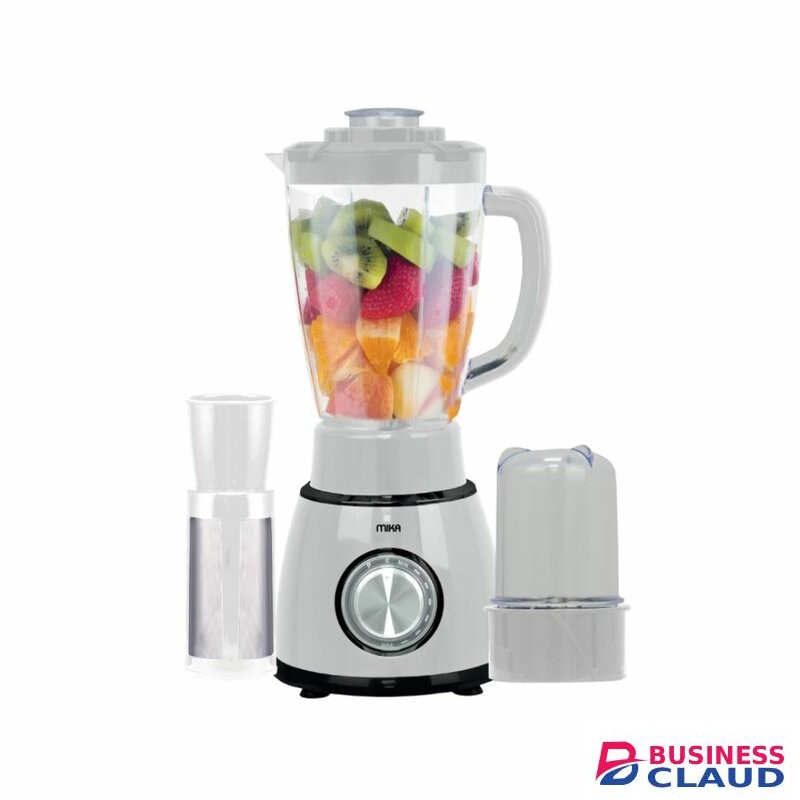MIKA Blender, 1.5L, 2 In 1, With Grinder & SS Filter MBLR503WB