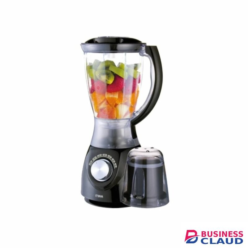 MIKA Blender, 1.5L, 2 In 1, With Grinder, Black MBLR202/BL