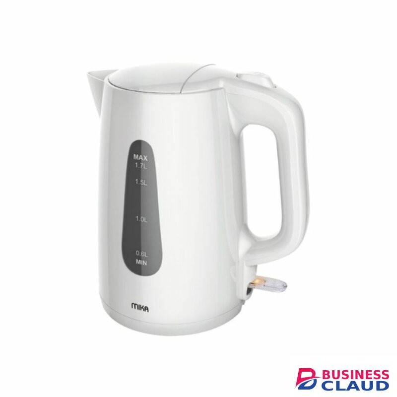MIKA MKT1302 Kettle, 1.7L, Plastic, 360º Cordless, Cream White