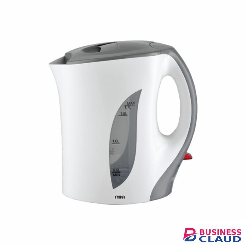 MIKA MKT1001 Kettle (Electric), Plastic, 1.7L, Corded, White & Grey