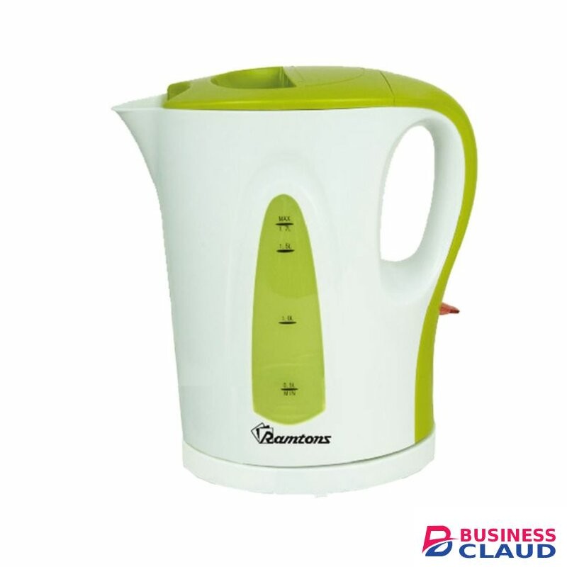 RAMTONS RM/349 CORDLESS ELECTRIC KETTLE 1.7 LITERS WHITE AND GREEN