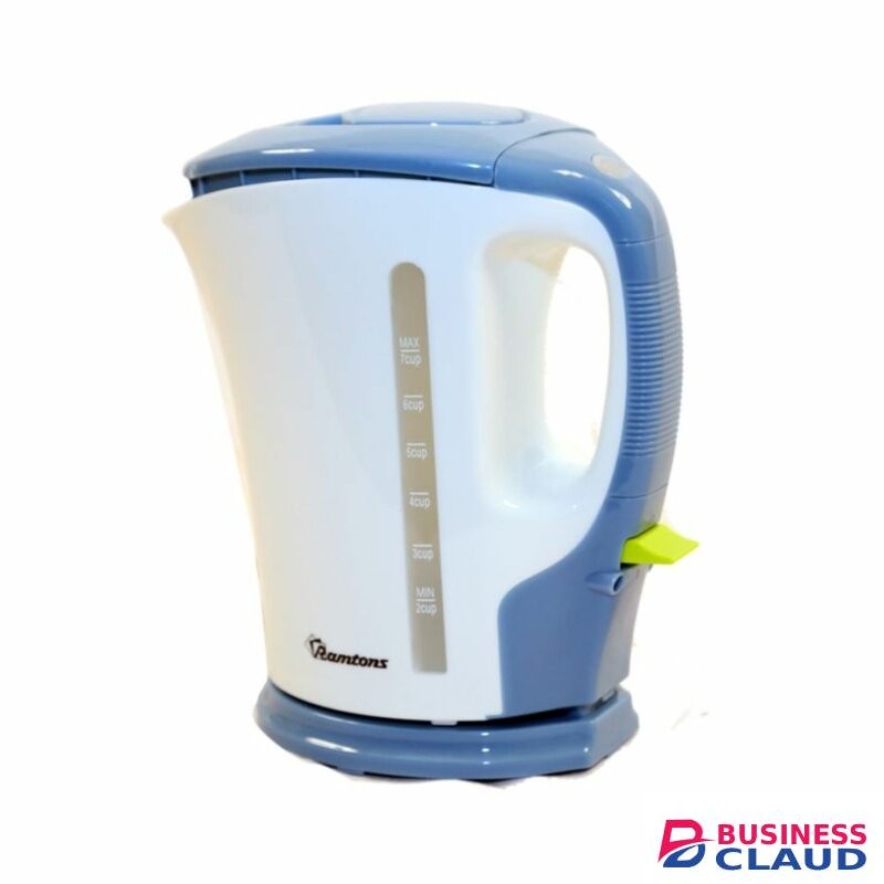 RAMTONS RM/324 CORDLESS ELECTRIC KETTLE 1.5 LITERS WHITE AND BLUE