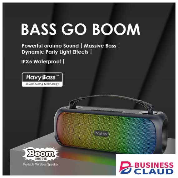 Oraimo Bass Go Boom Portable Bluetooth Speaker