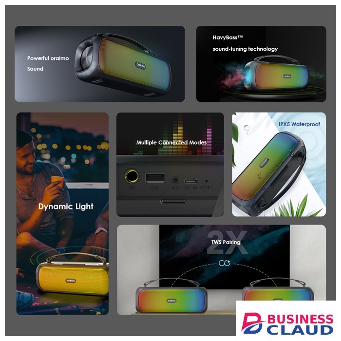 Oraimo Bass Go Boom Portable Bluetooth Speaker
